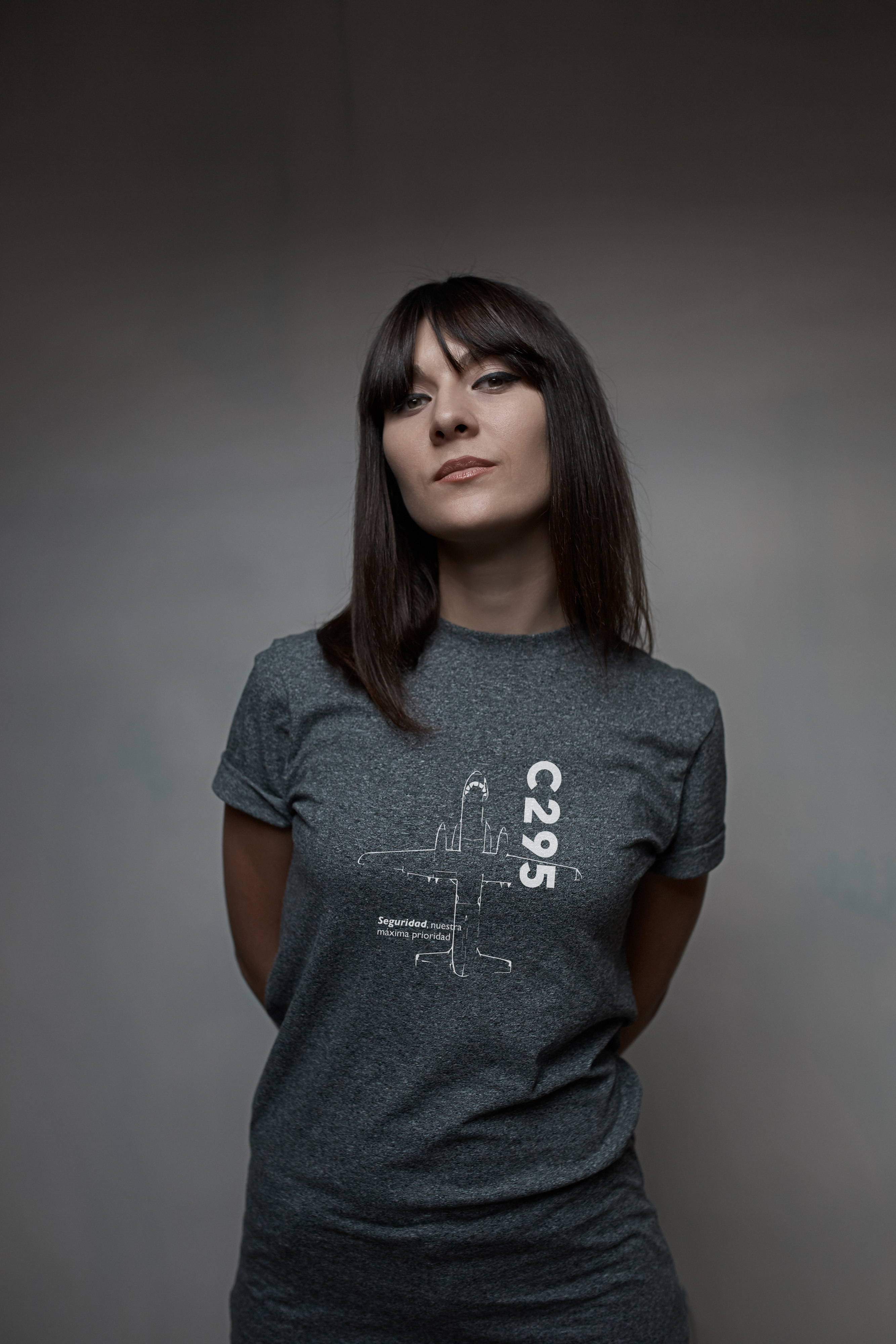 mujer camiseta airbus c295